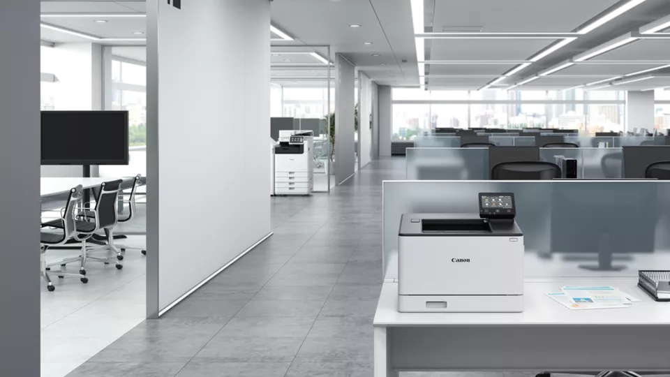 Canon imageCLASS LBP660 series laser printer in modern office